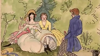 vintage crestfallen drawings